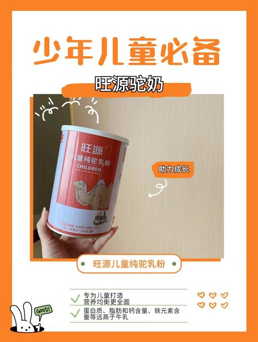 新疆旺源领道纯驼乳粉 有机认证纯驼奶粉 儿童 成人 中老年营养品 商品图4