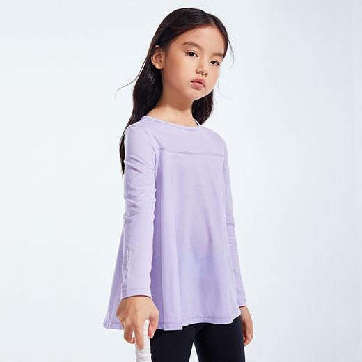 女款童装T恤春秋亲肤运动罩衫宽松休闲运动上衣 商品图0