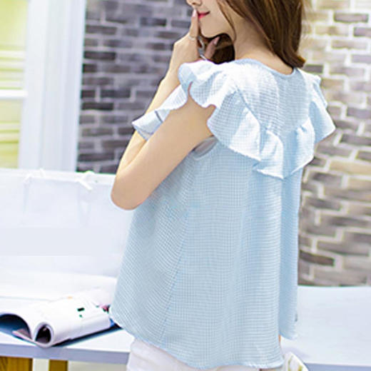 裁缝学苑AQ60 夏季新款荷叶边圆领无袖小衫上衣服装纸样女装打版 商品图2