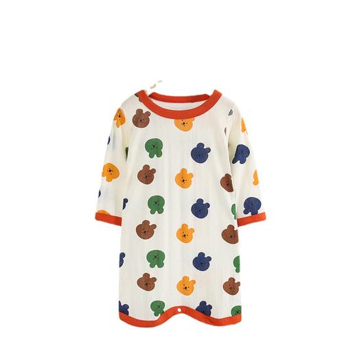 【捡漏价49元/2件】儿童纯棉睡袋，萌趣可爱，轻薄凉爽，按扣裆部，可自由开合，多色可选，宝宝无骨睡衣家居服，春夏薄款连体睡袍，分腿防踢被睡裙sh 商品图4