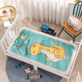 【儿童凉席】婴儿凉席冰丝夏季透气新生儿宝宝儿童幼儿园午睡婴儿床送枕头