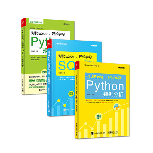 【全3册】对比Excel 轻松学习 Python 数据分析+轻松学习SQL数据分析+轻松学习Python报表自动化 Python的数据分析技术 商品图5