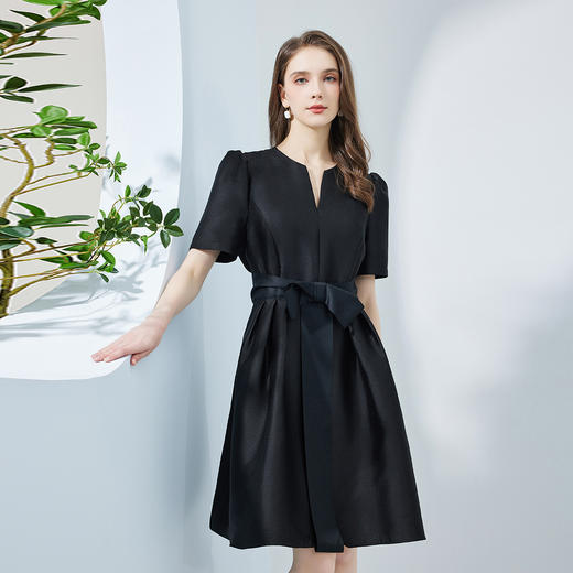 NF8M1斯尔丽瑟俪商场同款2023夏季新款手工蝴蝶结小礼服俏丽连衣裙 商品图2