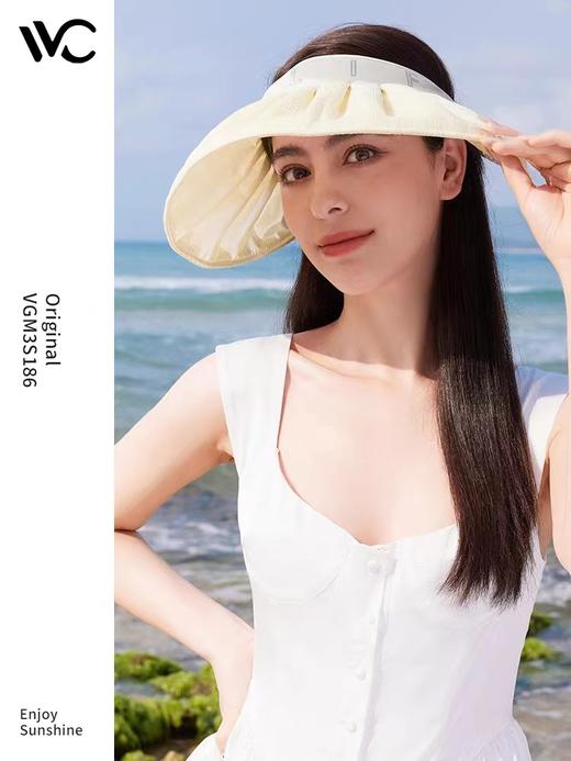 VVC空顶防晒帽贝壳帽女夏防紫外线运动户外遮阳帽遮脸太阳帽沙滩 商品图0