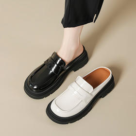 【服装鞋包】-新款日系懒人一脚蹬时尚外穿单鞋