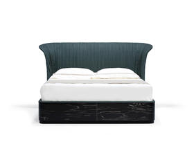 Anna 床 | 面料，床桄，床尾木皮材质可选，详询客服