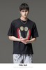PINLI品立2023夏季新款男士落肩烫钻笑脸圆领短袖T恤BG231111084 商品缩略图0