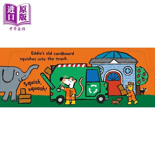 【中商原版】Maisys Recycling Truck 小鼠波波的环保卡车 Lucy Cousins 纸板书 儿童绘本 故事图画书 英文原版 进口图书 商品图4