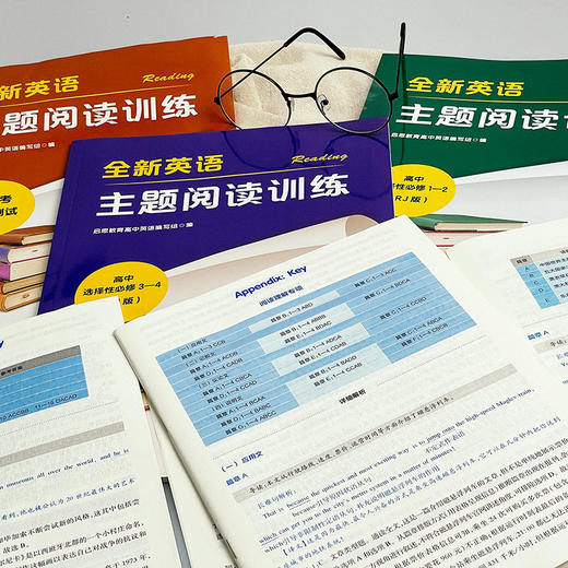 全新英语主题阅读训练 RJ版人教版 WY版外研版 高中必修+选择性必修+模拟测试 商品图9