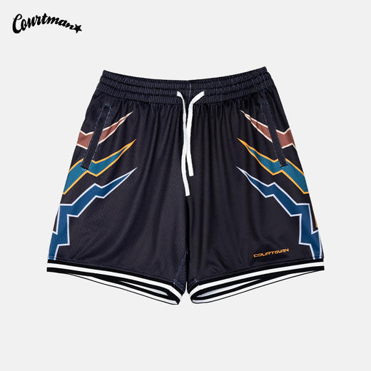 【美式街头风】采用了撕裂，撞色，等街头元素，版型是四分裤版型， 商品图1