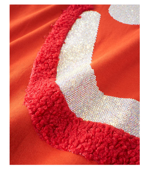 PINLI品立2023夏季新款男士落肩烫钻笑脸圆领短袖T恤BG231111084 商品图9