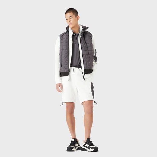 EMPORIO ARMANI 阿玛尼 男士刺绣徽标短袖polo衫 深灰色 3R1F66 1JUVZ 0657 商品图3