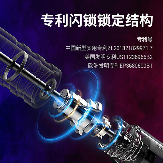 纳丽德（NEXTORCH）NEX18英寸重机伸缩棍车载防身三节机械棍皮手柄 商品图2