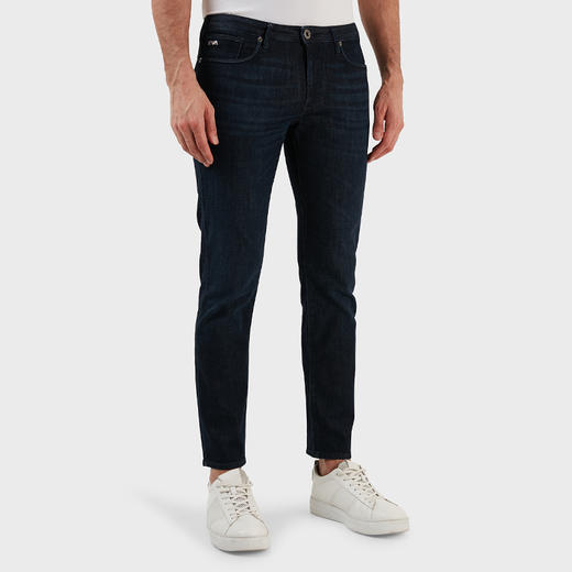 EMPORIO ARMANI 阿玛尼 男士棉质金属徽标休闲牛仔裤 深蓝色 3R1J06 1D16Z 0941 商品图0