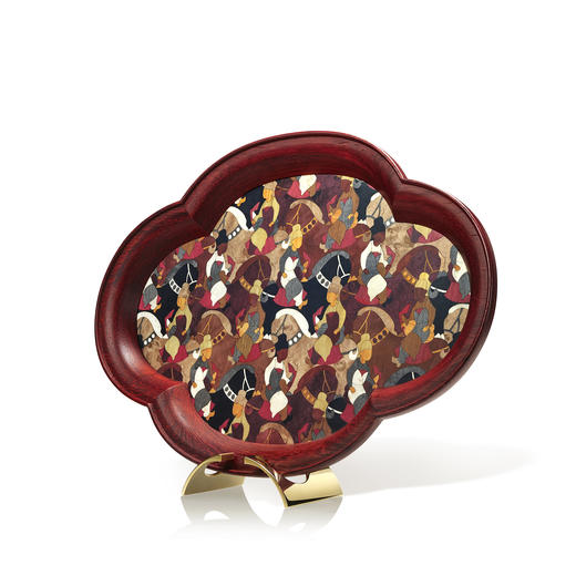 “千乘”主题镶嵌海棠盘 商品图3