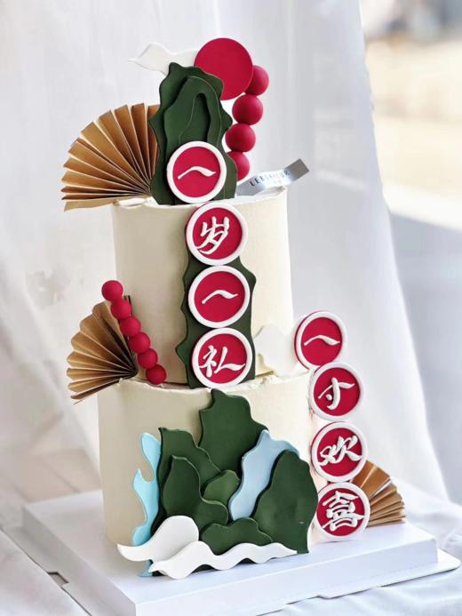 中式周岁礼  一岁一礼 · 奶油霜蛋糕 商品图2