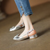 复古轻奢，轻便简约羊皮包头低跟凉鞋QQJ-JZ-788F 商品缩略图1