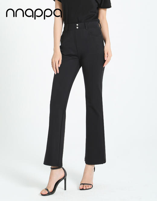 冰凉哥弟纹微喇叭裤29249 商品图3