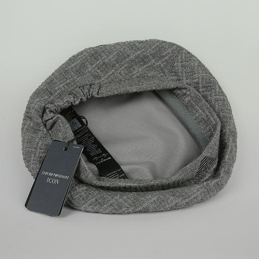 E ARMANI 贝雷帽女  6376392F400-00041 .2%ELASTANE 41%VIRGIN WOOL 16%POLYAMIDE 41%VISCOSE 商品图3