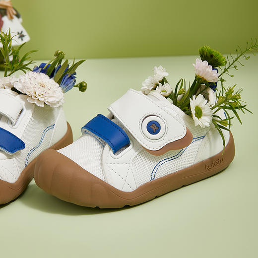 卡特兔喵喵鞋学步鞋女宝宝鞋子2023春秋款小白鞋幼儿园室内鞋 商品图3