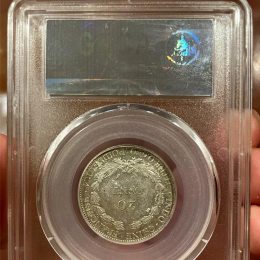 法属印支坐洋20分银币 1937年 坐洋女神 公博评级封装版 单枚（分数随机发货） 商品图1