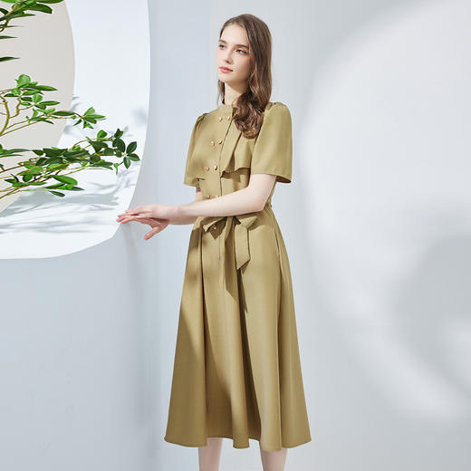 NF8M2斯尔丽瑟俪商场同款2023夏季新款显瘦收腰款气质连衣裙 商品图2