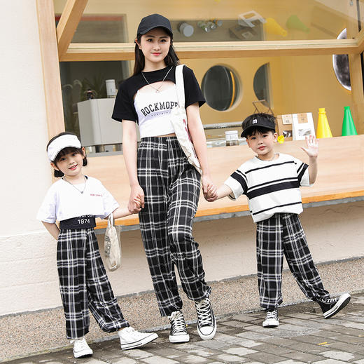 [39元/2条起】亲子抖抖裤儿童夏季休闲裤成人凉凉裤男童女童裤子【2条起拍】 商品图2