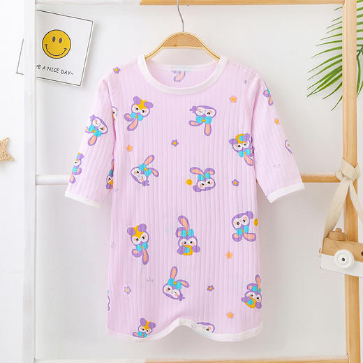 【捡漏价49元/2件】儿童纯棉睡袋，萌趣可爱，轻薄凉爽，按扣裆部，可自由开合，多色可选，宝宝无骨睡衣家居服，春夏薄款连体睡袍，分腿防踢被睡裙sh 商品图13