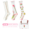 【3双装 防蚊小腿袜】女童袜子夏季新款透气玻璃丝防蚊袜儿童小腿袜花朵卡丝中筒袜 商品缩略图4