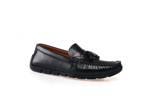 豪麟名鞋都彭男鞋牛皮革商务鞋E32120823黑色 商品图0