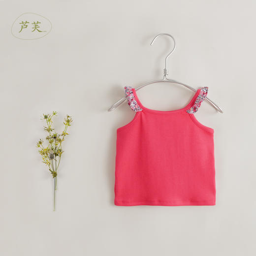 【马克珍妮 芦芙】新款夏装 女童弹力柔软针织背心230529 商品图4