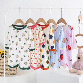 【捡漏价49元/2件】儿童纯棉睡袋，萌趣可爱，轻薄凉爽，按扣裆部，可自由开合，多色可选，宝宝无骨睡衣家居服，春夏薄款连体睡袍，分腿防踢被睡裙sh
