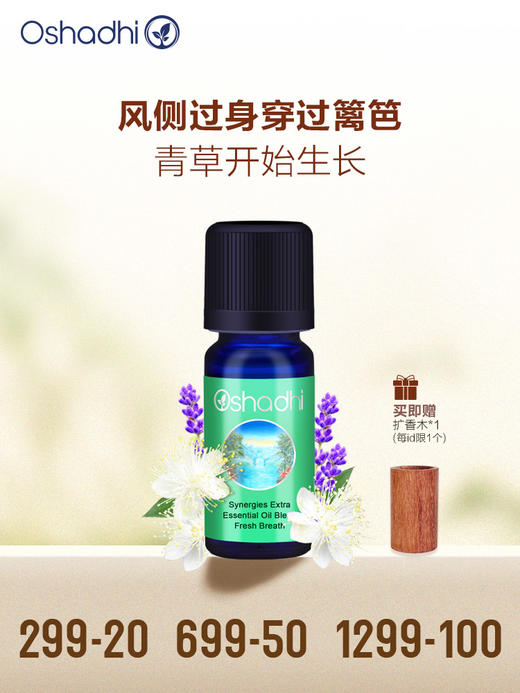oshadhi德国O家呼吸清新香薰油香氛精油植物精油10ml 商品图0