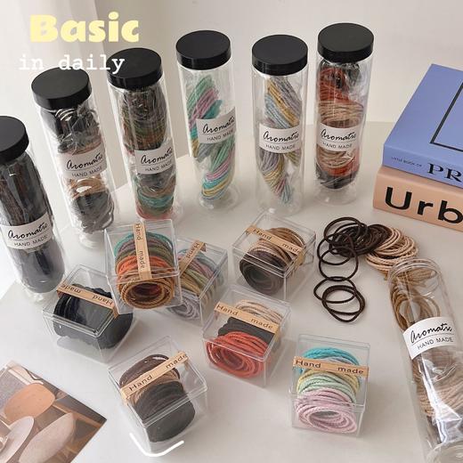 【白鹿同款】发绳*100根！网红ins简约随便丢，高弹力皮筋基础发圈头绳头饰，少女扎头发耐看，简约风格，直播引流爆款！ 商品图3