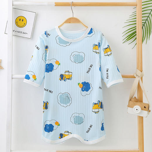 【捡漏价49元/2件】儿童纯棉睡袋，萌趣可爱，轻薄凉爽，按扣裆部，可自由开合，多色可选，宝宝无骨睡衣家居服，春夏薄款连体睡袍，分腿防踢被睡裙sh 商品图10