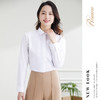 【60棉】罗蒙春秋女装暗门襟长袖衬衫女士商务通勤职业工装OL上班衬衣女 商品缩略图1