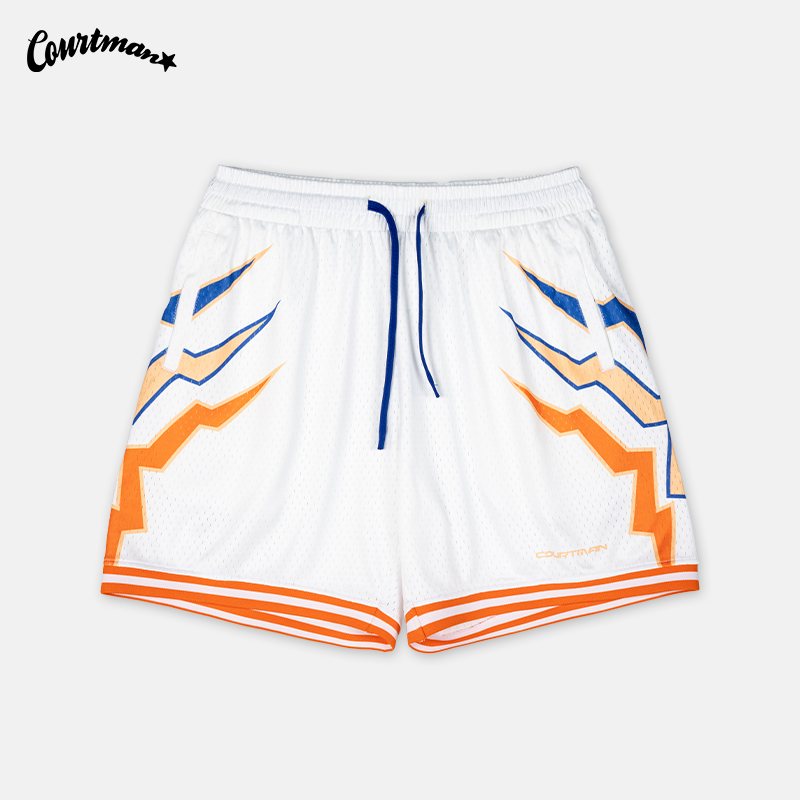 【美式街头风】采用了撕裂，撞色，等街头元素，版型是四分裤版型，