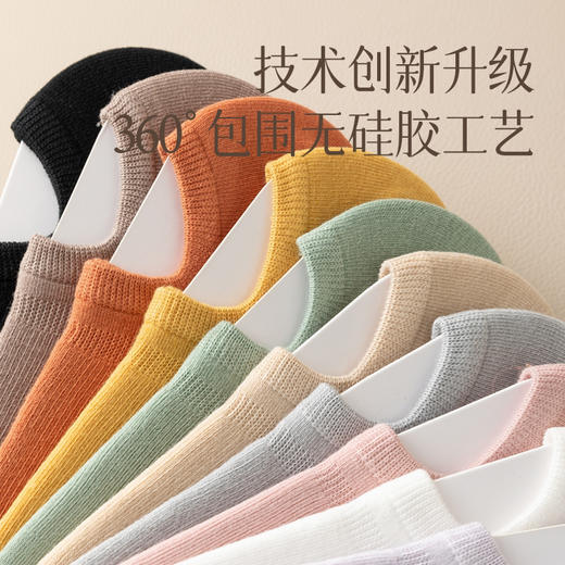 春夏袜子女纯棉船袜批发不掉跟女士浅口短袜薄款抗菌防臭隐形女袜 商品图1