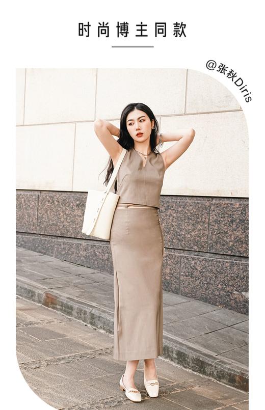 接吻猫新款简约链条芭蕾乐福鞋舒适方头粗跟平底单鞋女 商品图1