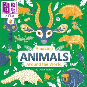 【中商原版】Amazing Animals Around the World 惊奇的各国动物 英文原版 进口图书 儿童科普绘本 动物百科知识图书 自然科学