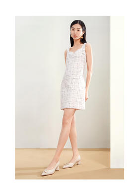 接吻猫春夏新款通勤高跟鞋时尚尖头粗跟单鞋女