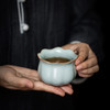 【丰子汝窑】【2019天青高葵杯】茶具茶杯天青汝瓷开片主人杯单杯品茗杯高葵杯 商品缩略图4