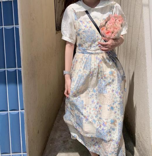 【服饰鞋包】秘密花园刺绣衬衫和一片式背带裙套装女夏连衣裙 商品图4
