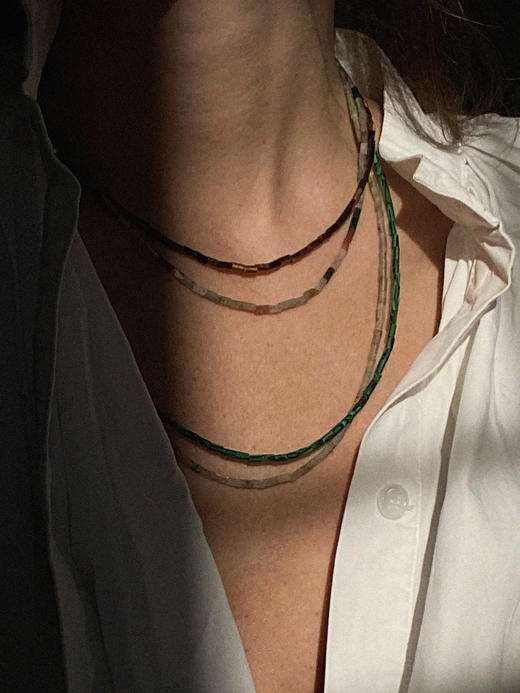 北京仓｜Hermina Athens-Pine-孔雀石半宝石 项链［希腊设计师］ 商品图1