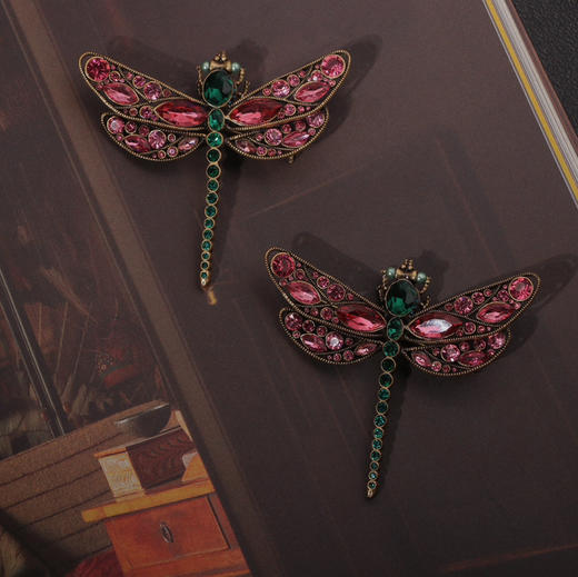 甄选·中古风 重工精制 蜻蜓胸针 商品图1
