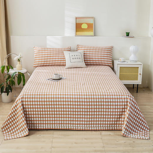 无印风原棉全棉老粗布床单三件套加厚凉席纯棉被单双人大炕单_HLY 商品图2