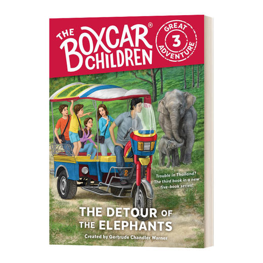 英文原版 The Boxcar Children Great Adventure 3 棚车少年伟大冒险系列3 大象的绕道之旅 英文版 进口英语原版书籍 商品图0