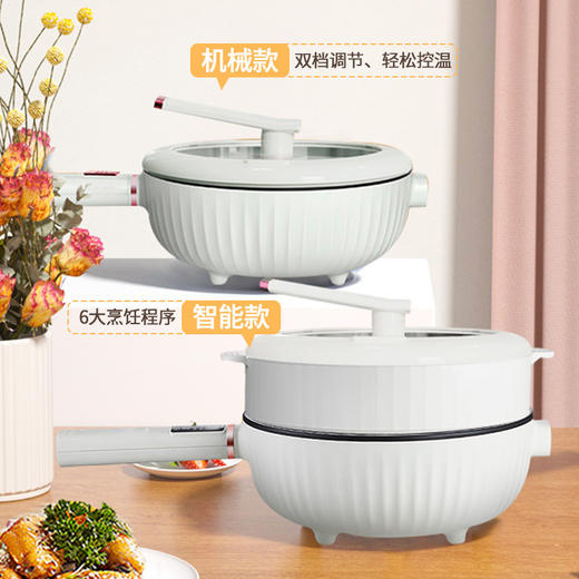 【家用电器】-利顿电炒锅炒菜家用电煮锅多功能4.5L 商品图1