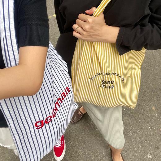 geemaa 时装面料条纹环保袋 商品图11