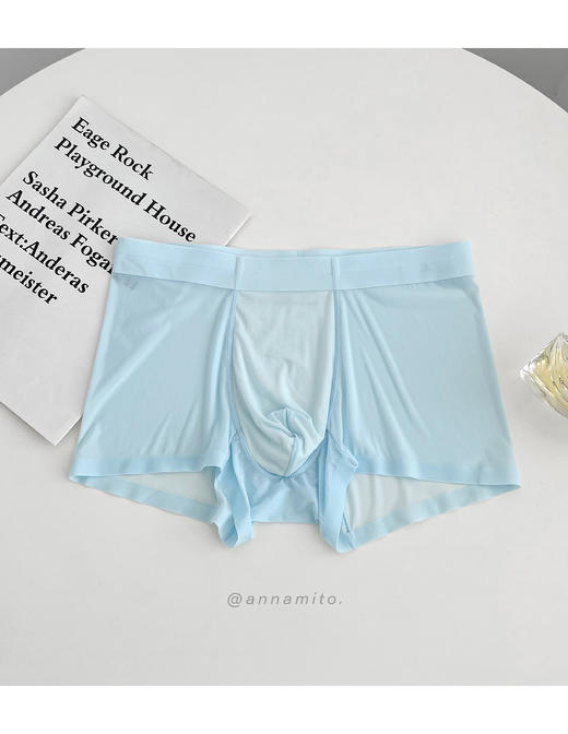 老米优品/ 3条装！桑蚕丝网孔透气，AAA级抑菌《 男款冰霜面膜裤💧超薄！无痕！》NK230601B 商品图14